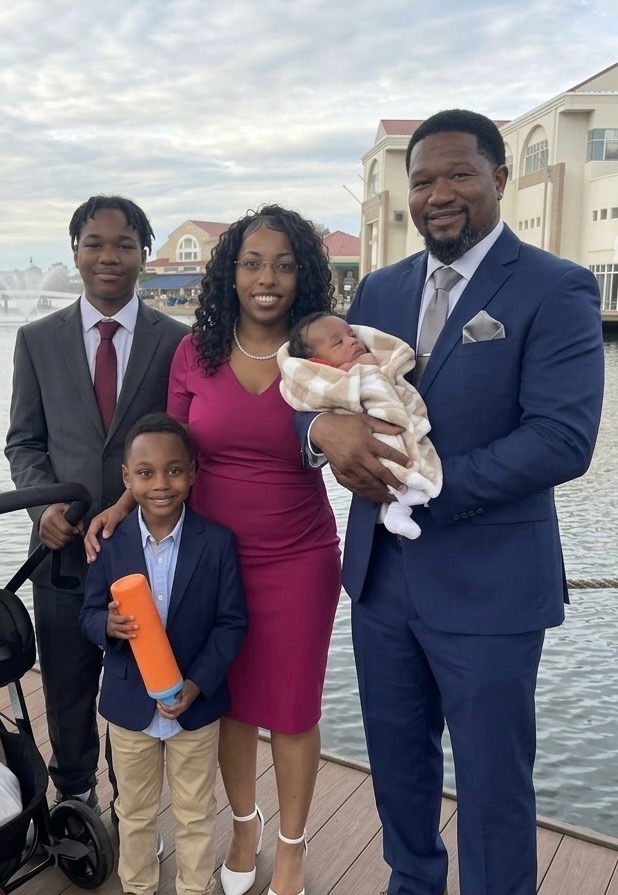 Mertisa Tucker with her family